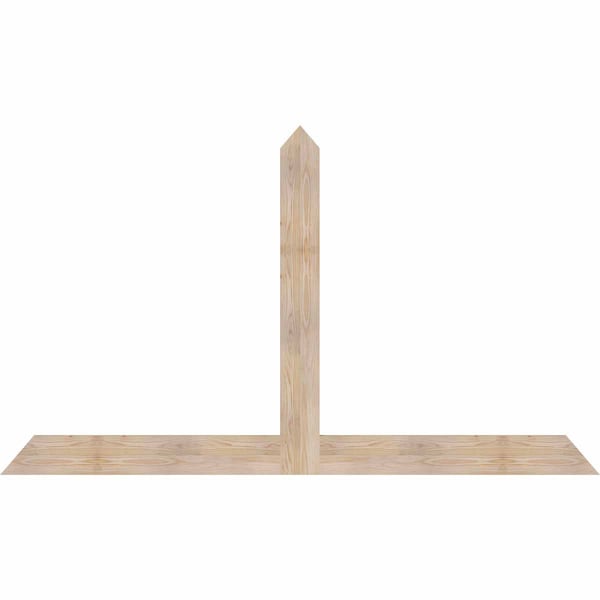 Ekena Millwork Portland Smooth Timber Gable Bracket, Douglas Fir, 84"W x 49"H x 1 1/2"D x 5 1/2"F, 14/12 Pitch GBW084X49X0206POR00SDF - main